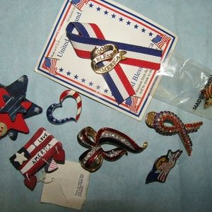 Lot of patriotic pins   ##H